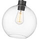 Basin 1 Light 10 inch Powder Coated Black Outdoor Hanging Pendant